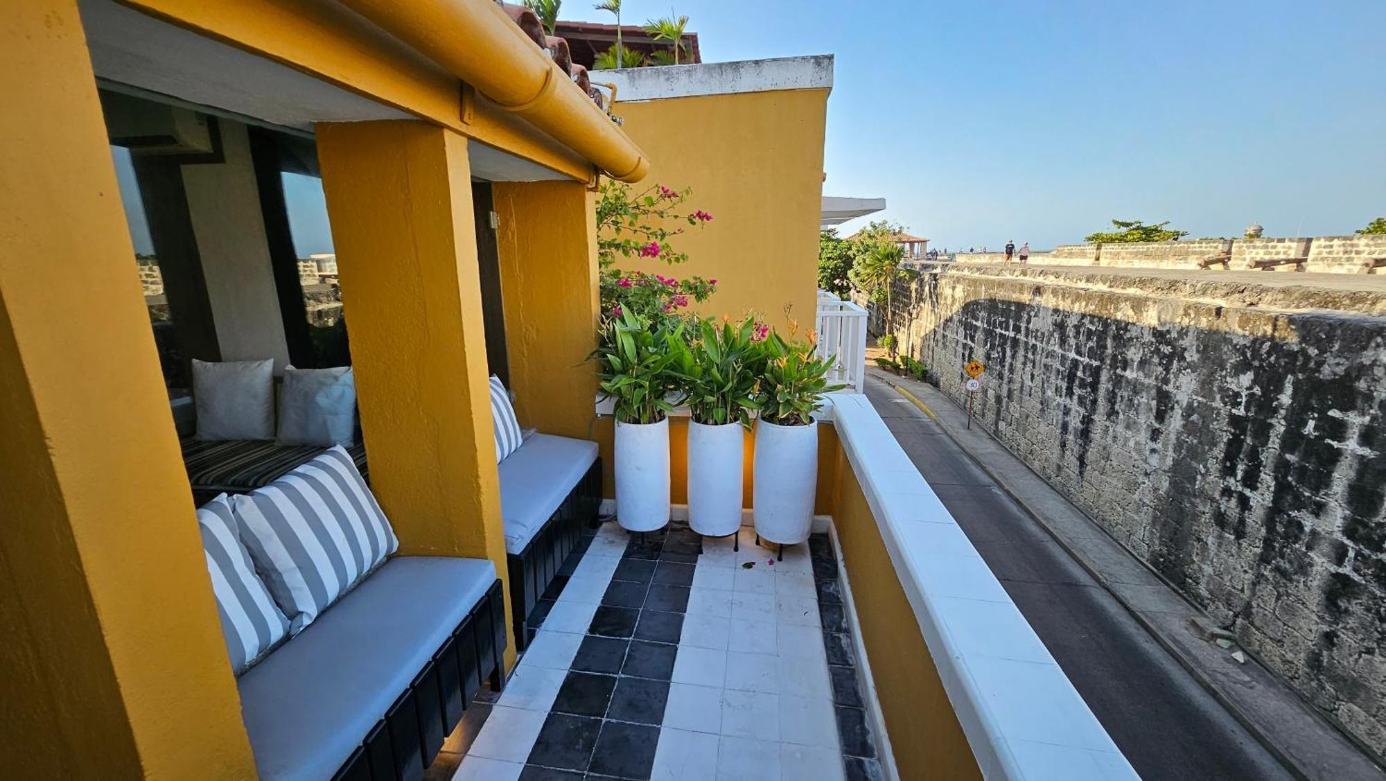 דירות Cartagena Apartamento Duplex Vista Al Mar Y Murallas Nuevo En La Ciudad Amurallada מראה חיצוני תמונה