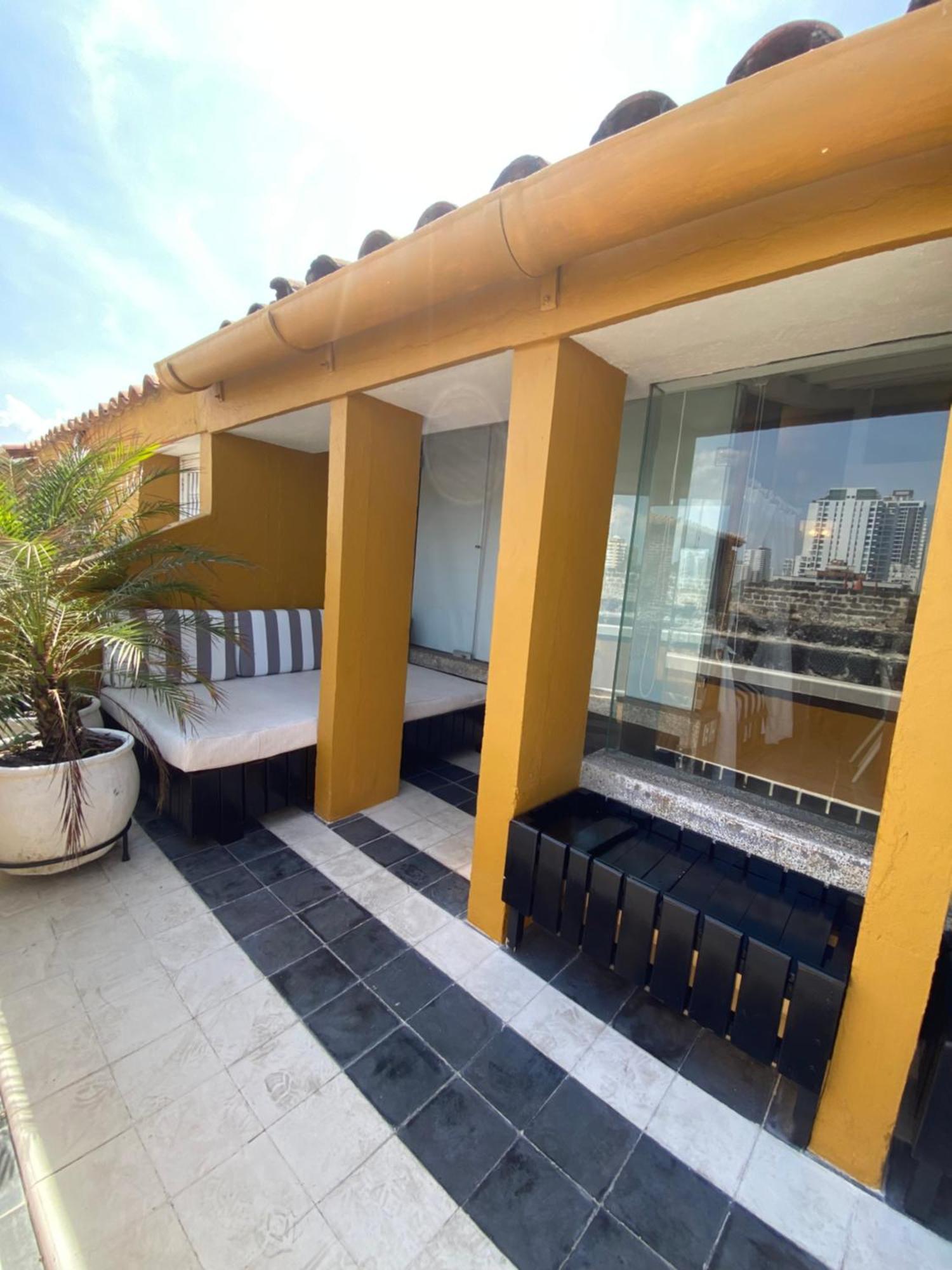 דירות Cartagena Apartamento Duplex Vista Al Mar Y Murallas Nuevo En La Ciudad Amurallada מראה חיצוני תמונה